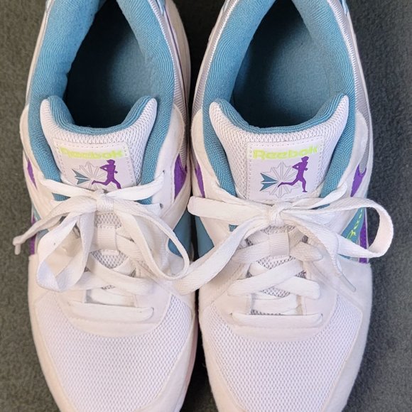 Reebok Pyro DV7292 Men's Trainers White/Blue/Purple/Yellow Sz 9.5 - Picture 8 of 11